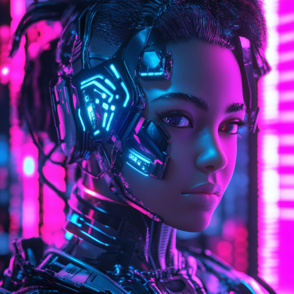 Futuristic AI-Generated Avatars | Cyberpunk & Sci-Fi NFT Art - 图片 2